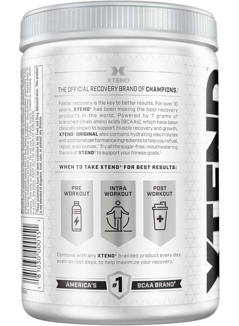 XTEND Original BCAA Powder - Blue Raspberry Ice - 405gm- 30 serving - Image 3